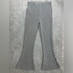 H&M Pants Womens Medium Sparkle Glitter Bell Bottoms Flare Stretch Fitted Party